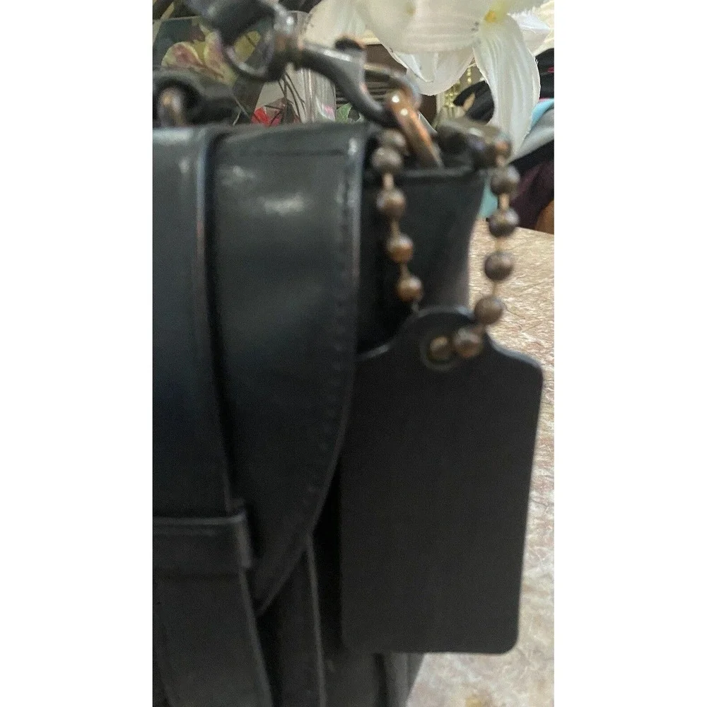 COACH BLEECKER BLACK LEATHER MINI BROOKLYN MESSENGER BAG 32279 EUC,MSRP‎ $468